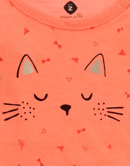 Z Generation cicamintás neon narancssárga atléta