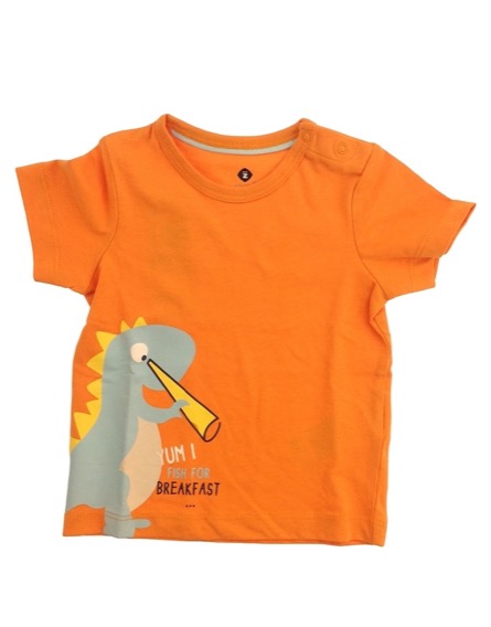 Z Generation dinómintás narancssárga póló