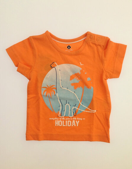 Z Generation dinómintás narancssárga póló