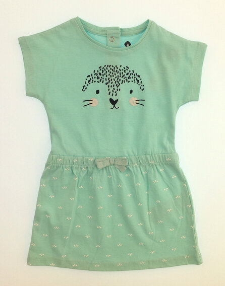 Z Generation mintás türkizkék nyári ruha