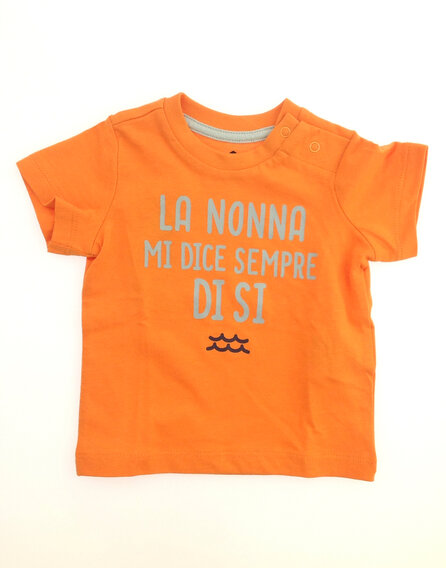 Z Generation feliratos narancssárga póló