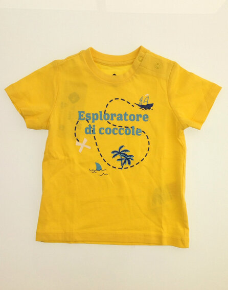 Z Generation hajómintás sárga póló