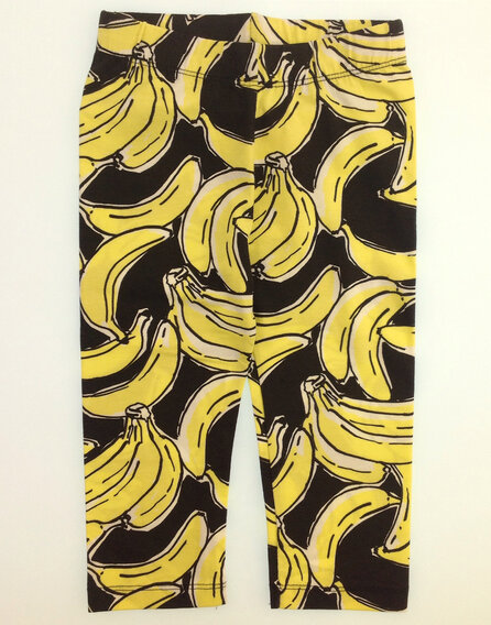 Z Generation banánmintás fekete leggings