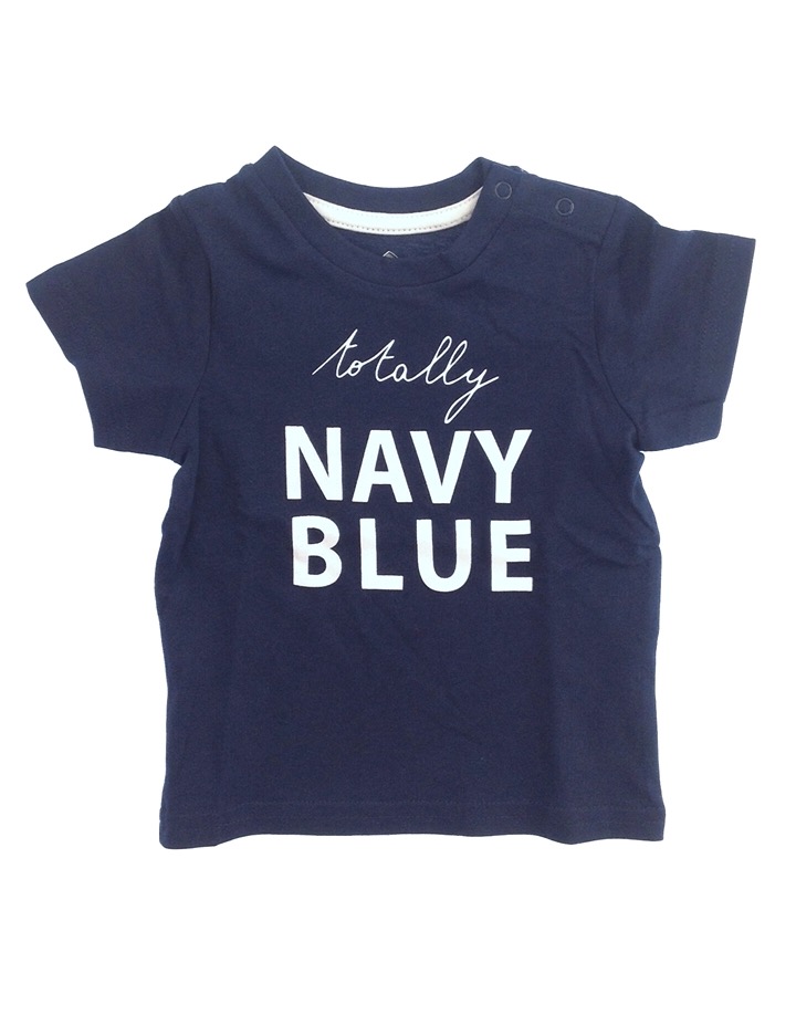 Z Generation feliratos navy kék póló