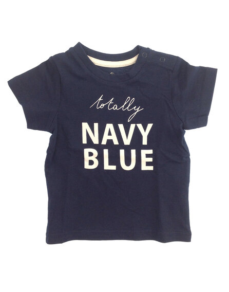 Z Generation feliratos sötétkék póló