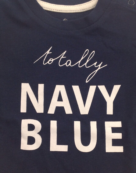 Z Generation feliratos navy kék póló
