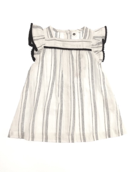 Z Generation fekete csíkos fehér nyáriruha