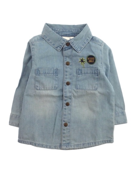 Z Generation mintás világoskék farmering