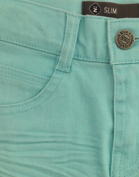 Z Generation türkizkék farmer rövidnadrág