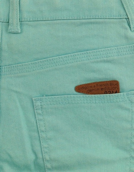 Z Generation türkizkék farmer rövidnadrág