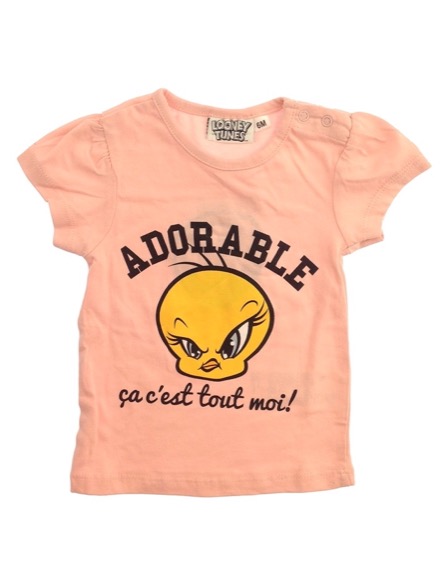 Z Generation Csőrike mintás rózsaszín póló