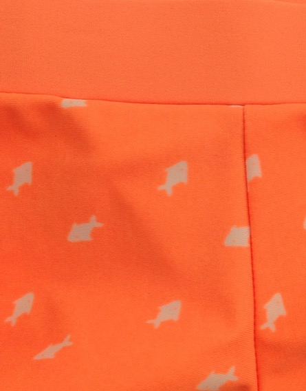 Z Generation halacskamintás élénk narancssárga fürdőalsó