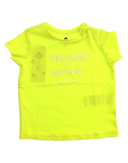 Z Generation feliratos neonsárga póló