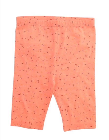 Z Generation konfetti mintás lazacszínű leggings