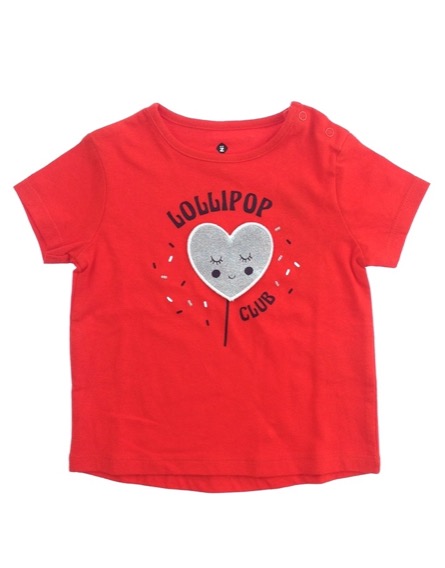 Z Generation szivecskemintás piros póló