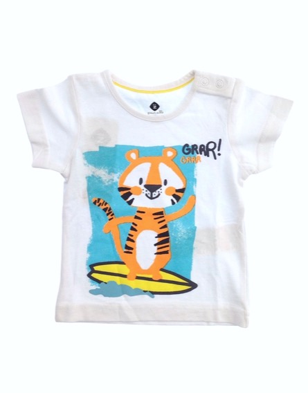 Z Generation tigrismintás fehér póló