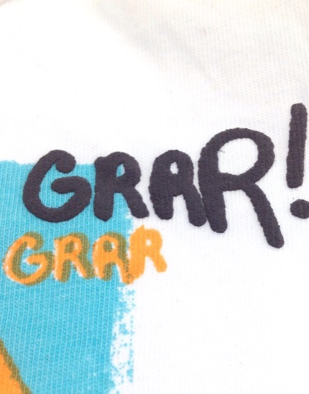 Z Generation tigrismintás fehér póló