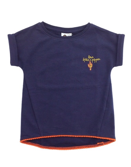 Z Generation feliratos sötétkék póló