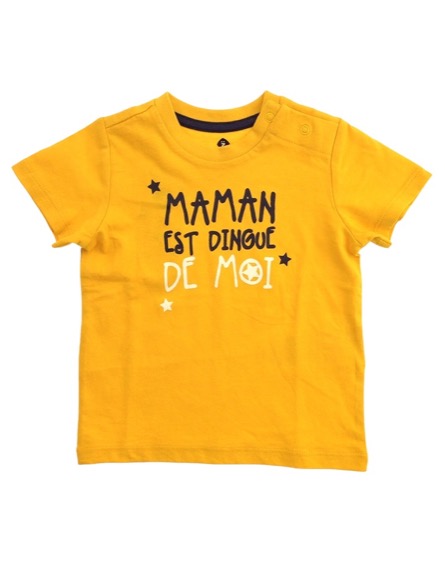 Z Generation feliratos mustársárga póló