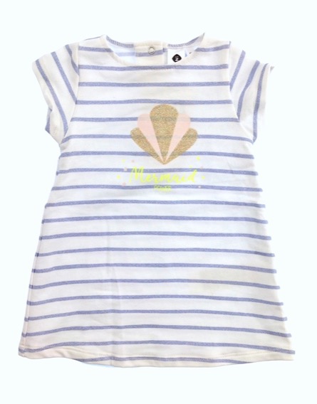 Z Generation kagylómintás csíkos ruha