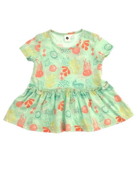 Z Generation tengeri világ mintás tunika