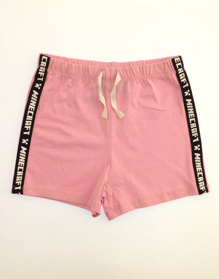 George Minecraft feliratos rózsaszín rövidnadrág