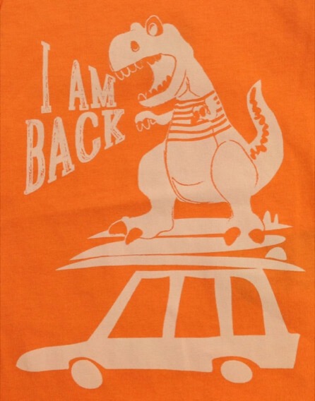 Z Generation dinómintás narancssárga atléta