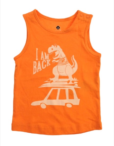 Z Generation dinómintás narancssárga atléta