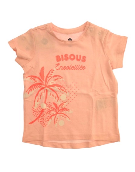 Z Generation pálmafamintás rózsaszín póló