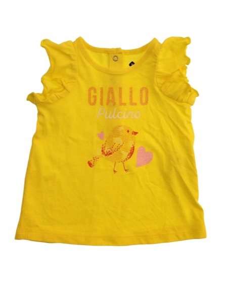 Z Generation madárkamintás citromsárga póló