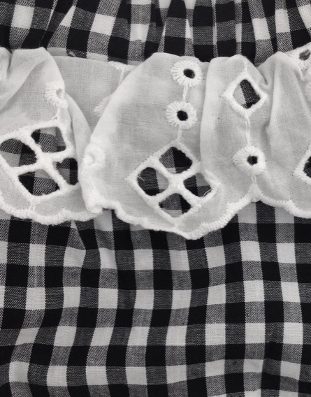 Z Generation fekete-fehér kockás top