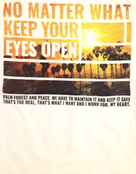 Z Generation nyári mintás fehér póló