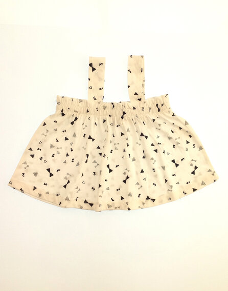 Z Generation mintás fehér top