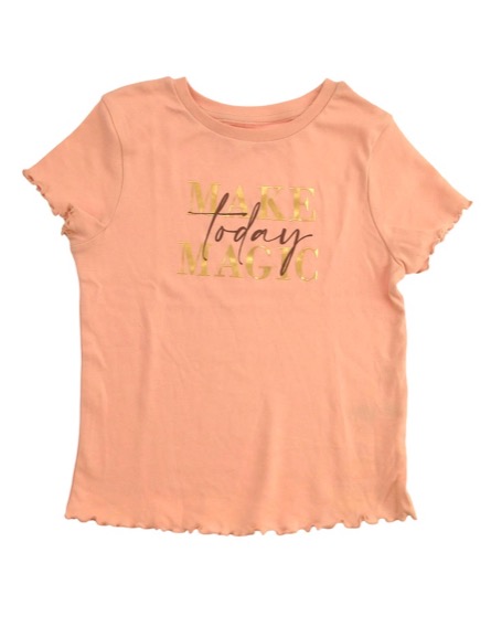 George feliratos púderrózsaszín póló