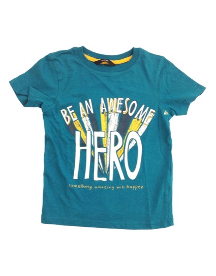 George mintás türkizkék póló