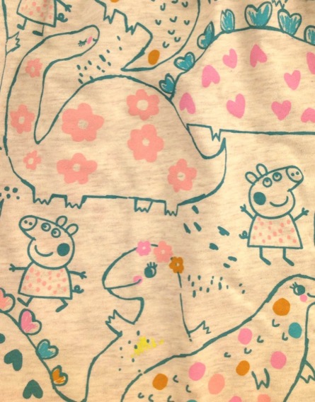 George Peppa malac mintás drapp színű ruha