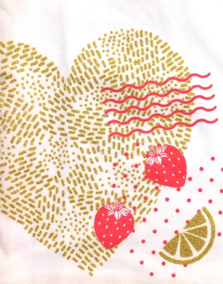 Z Generation szivecskemintás fehér póló