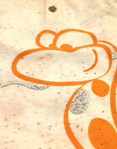 Z Generation dinómintás törtfehér felső