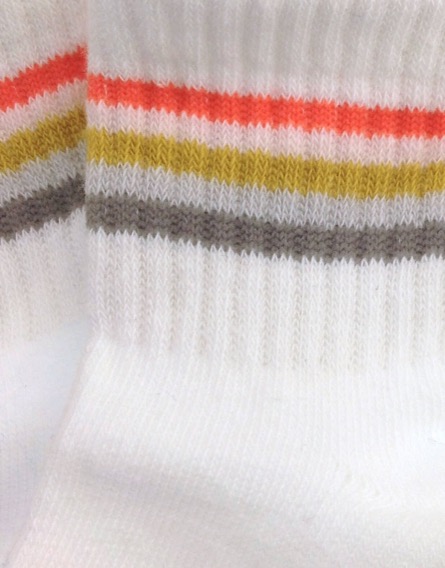 Z Generation mintás fehér zokni