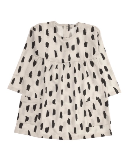 George mintás fehér ruha