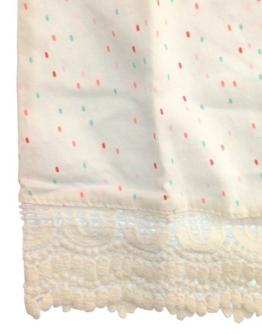 Z Generation apró mintás fehér nyári ruha