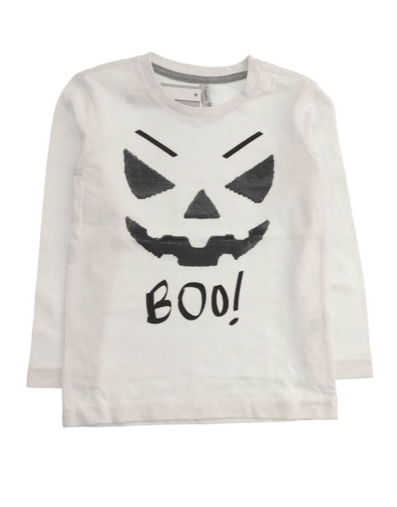 IDEXE fiú simítható flitteres fehér hosszú ujjú felső