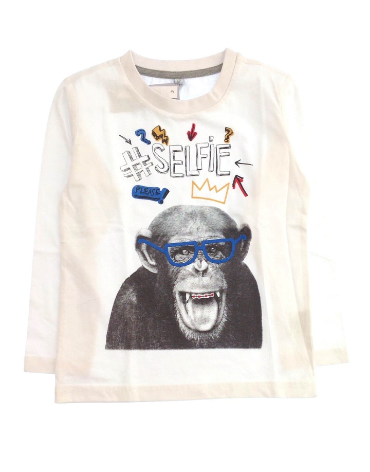 IDEXE kisfiú majommintás felső