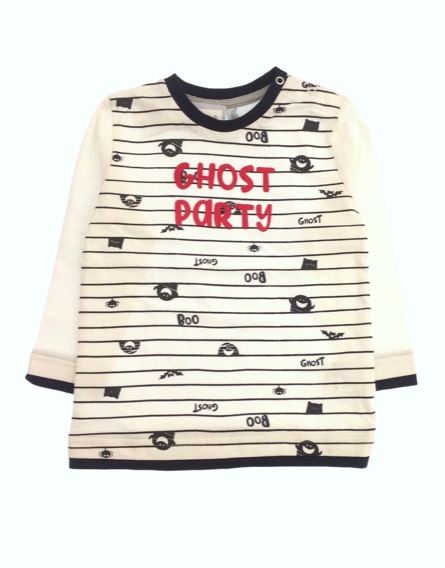 IDEXE szellemmintás fehér hosszú ujjú felső