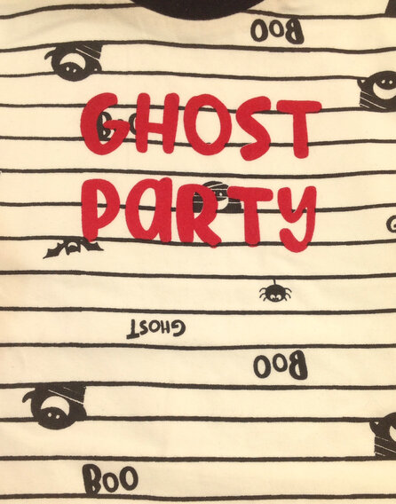 IDEXE szellemmintás fehér hosszú ujjú felső