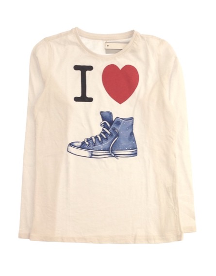 IDEXE tornacipőmintás fehér felső