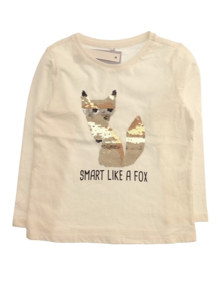 IDEXE flitteres rókamintás felső