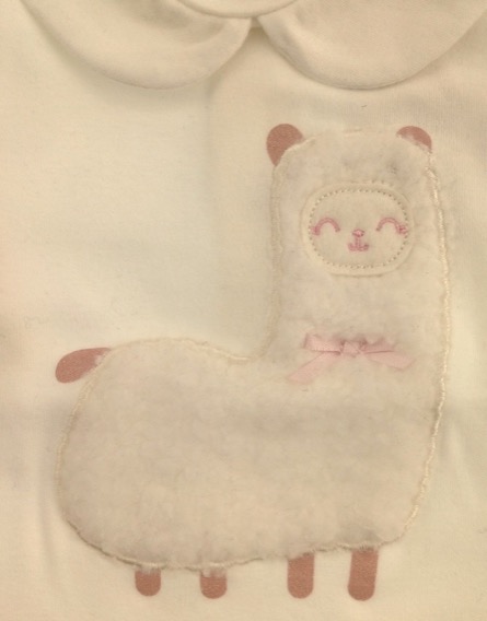 IDEXE kislány lámamintás fehér felső