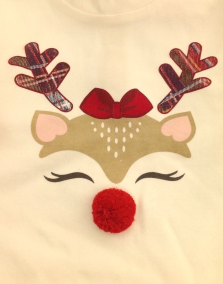 IDEXE rénszarvasmintás kislány felső