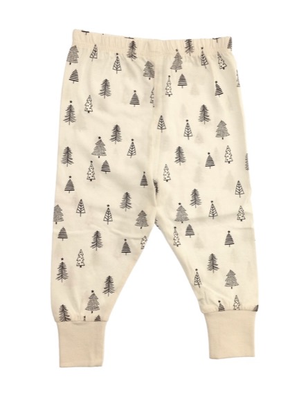 George fenyőfamintás fehér pizsamaszett